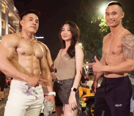 Trai đẹp 6 múi làm phố đi bộ phát cuồng