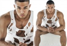 Trai đẹp rách toang hoác áo quần