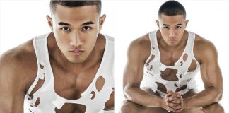 Trai đẹp rách toang hoác áo quần