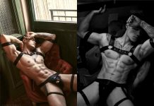 Trai cá tính trầm ngâm cùng quần sịp da