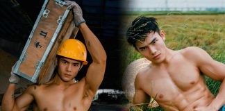 Vẻ đẹp trai của anh công nhân, nông dân