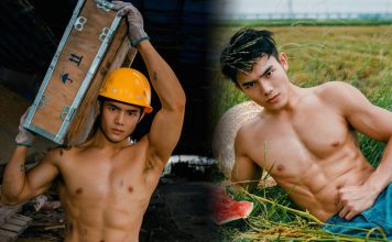 Vẻ đẹp trai của anh công nhân, nông dân