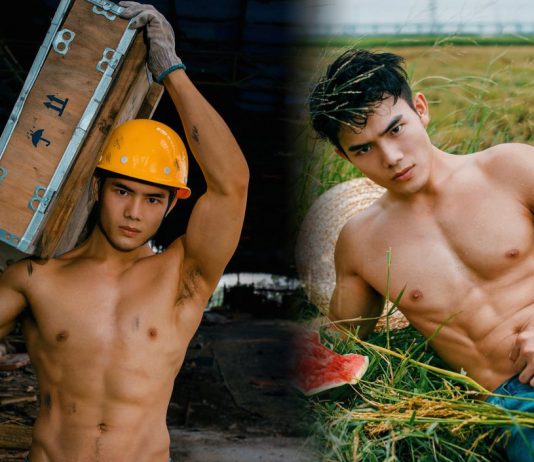 Vẻ đẹp trai của anh công nhân, nông dân