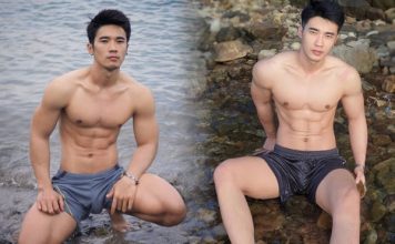 Jay Wang Zhou – Trai đẹp thích “khoe thân” ngoài biển