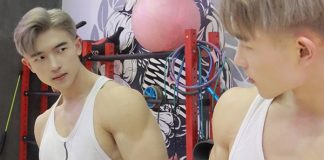 Trai gym Trung Quốc trắng sáng đẹp trai khiến chị em xao xuyến