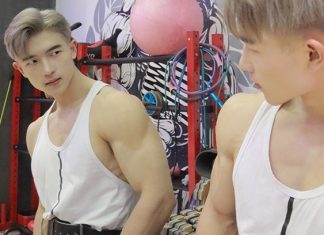 Trai gym Trung Quốc trắng sáng đẹp trai khiến chị em xao xuyến