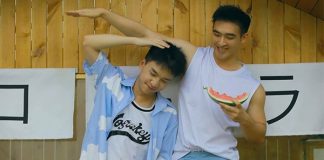 Vẻ nên thơ qua bộ ảnh của cặp đôi trai đẹp cùng dưa hấu