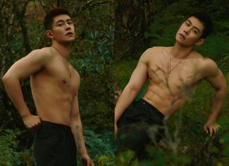 Mẫu nam 6 múi gợi cảm mê hồn giữa thiên nhiên