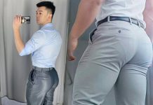 Trai đẹp khoe mông gợi tình qua chiếc quần tây