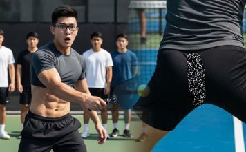 Trai đẹp 6 múi rách quần sịp khi chơi pickleball, cả sân chết lặng
