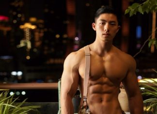 Trai đẹp Trung Quốc hoàn hảo khoe lông